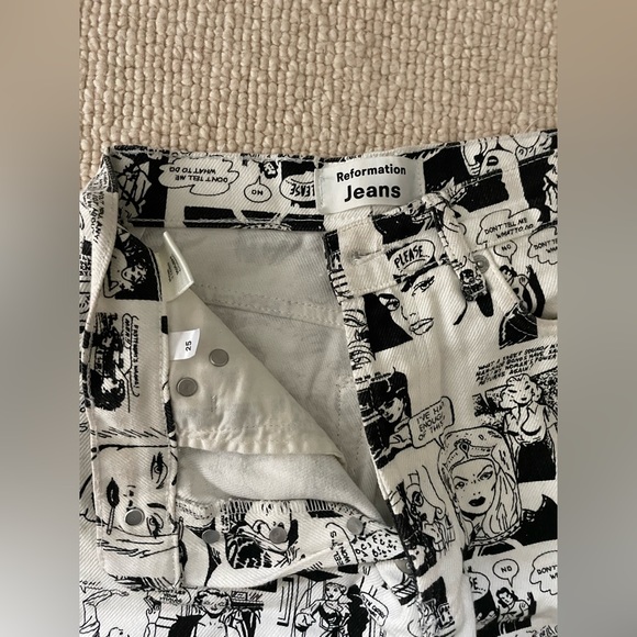 Newsprint High Rise Straight Long Jeans - Picture 3 of 4